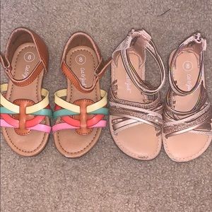 Toddler girl Cat and Jack sandals size 8
